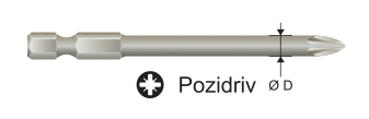 Pozidriv øD Pozidriv øD